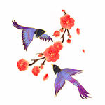 七夕喜鹊插画