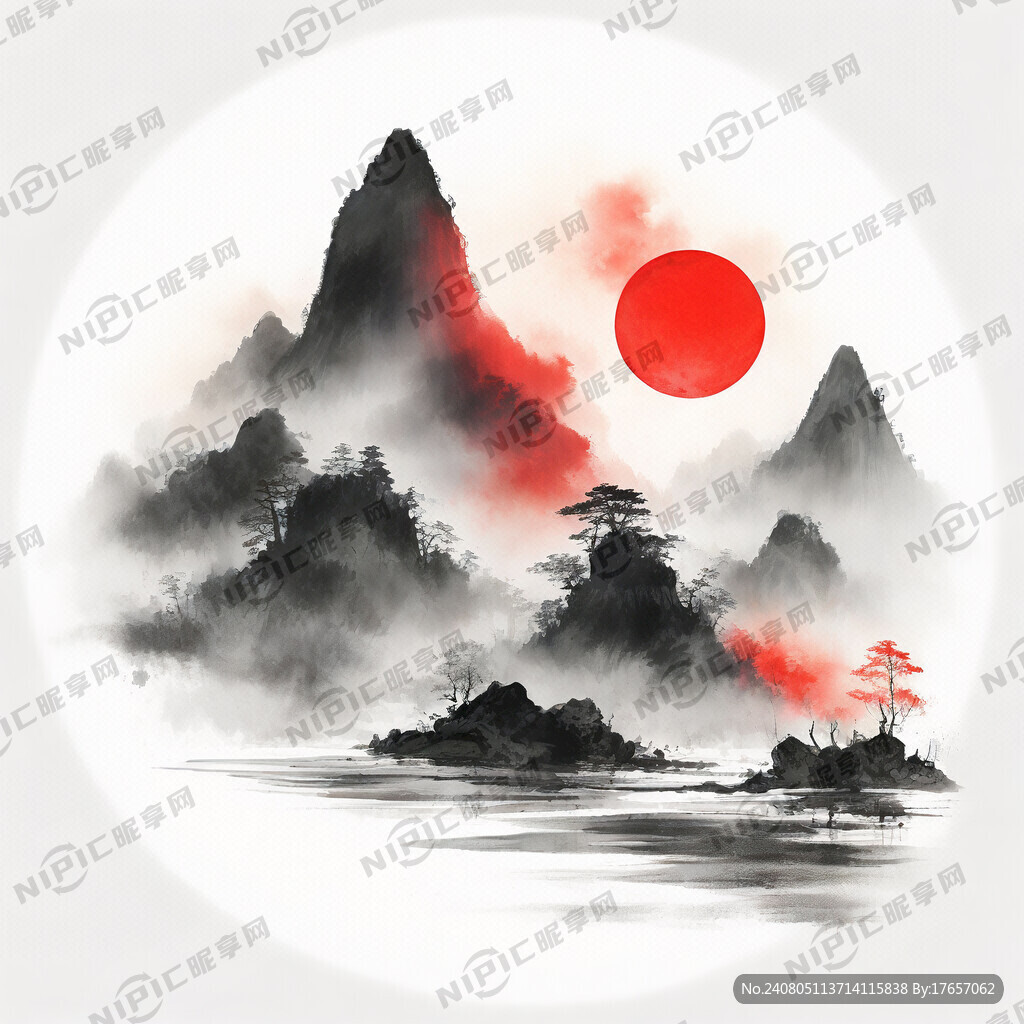 中国风 中国画 山水 写意