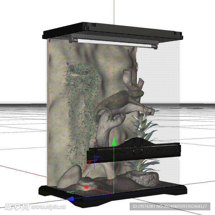 C4D模型 生态缸