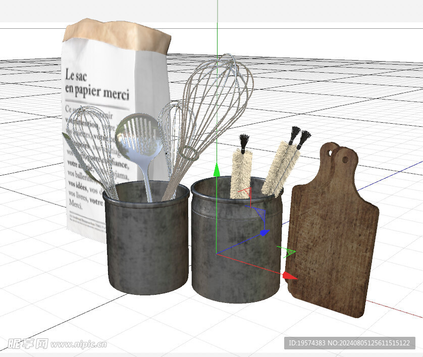 C4D模型 厨房工具