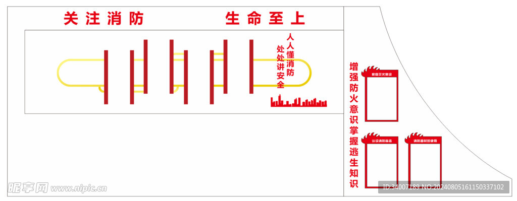 消防常识文化墙