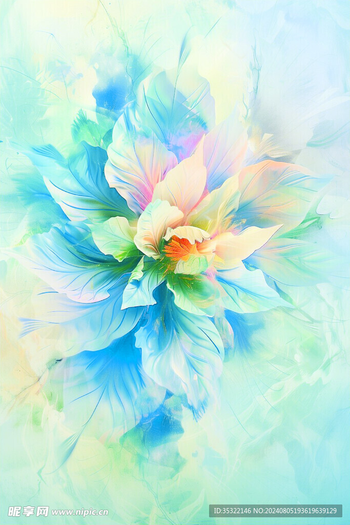 绚蓝花