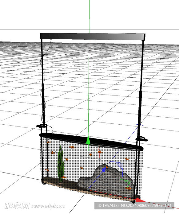 C4D模型 鱼缸