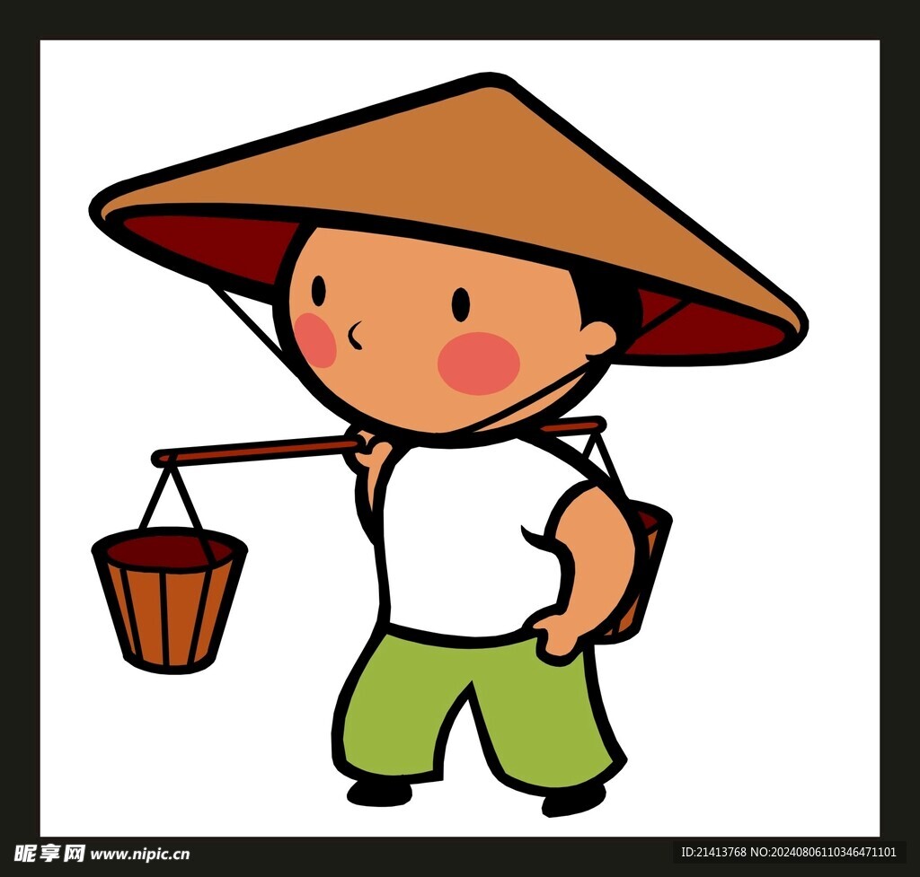 手绘儿童男孩