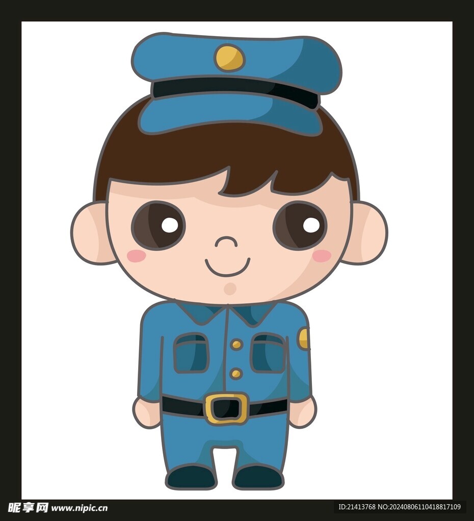 手绘儿童男孩