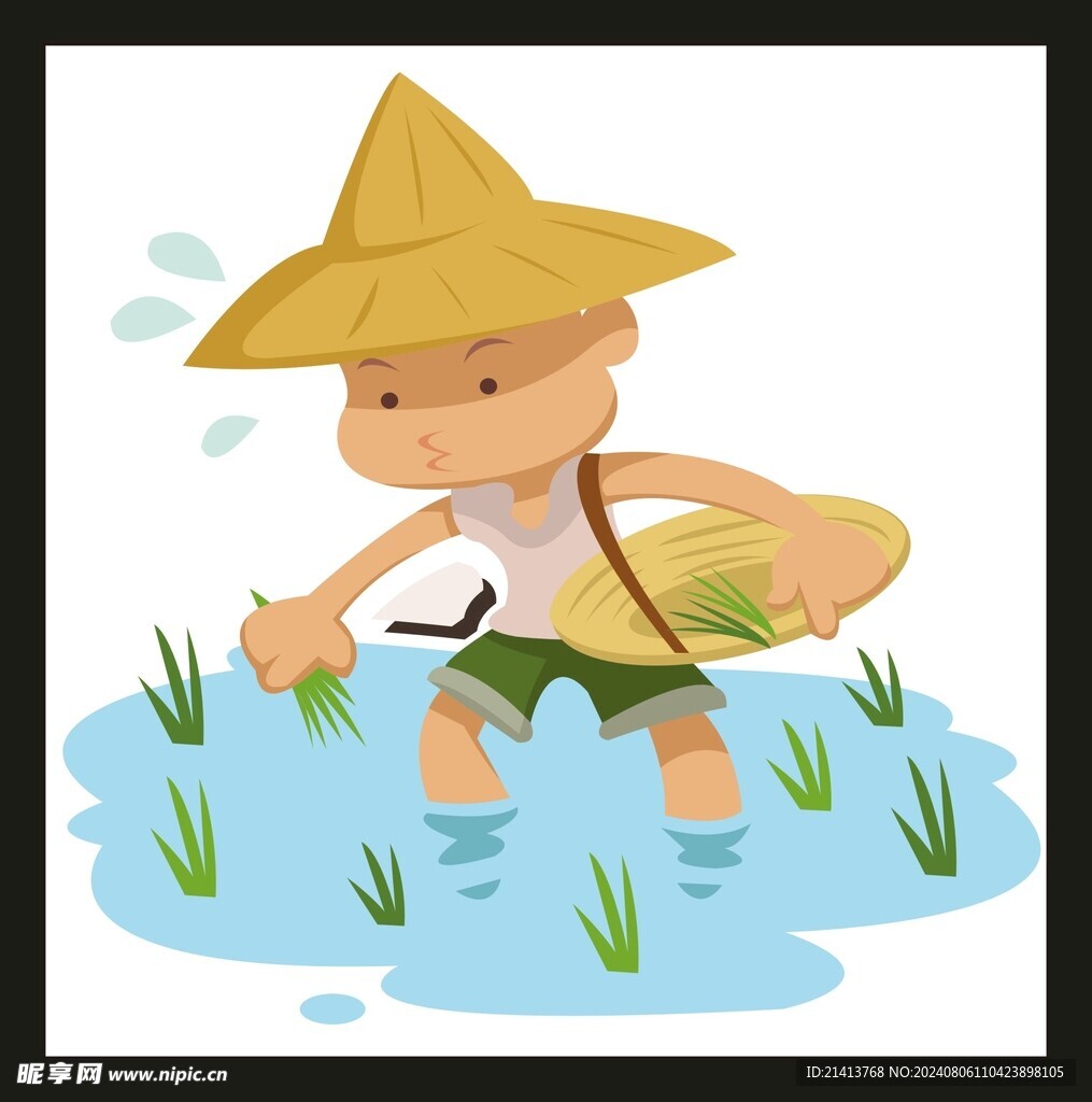 手绘儿童男孩