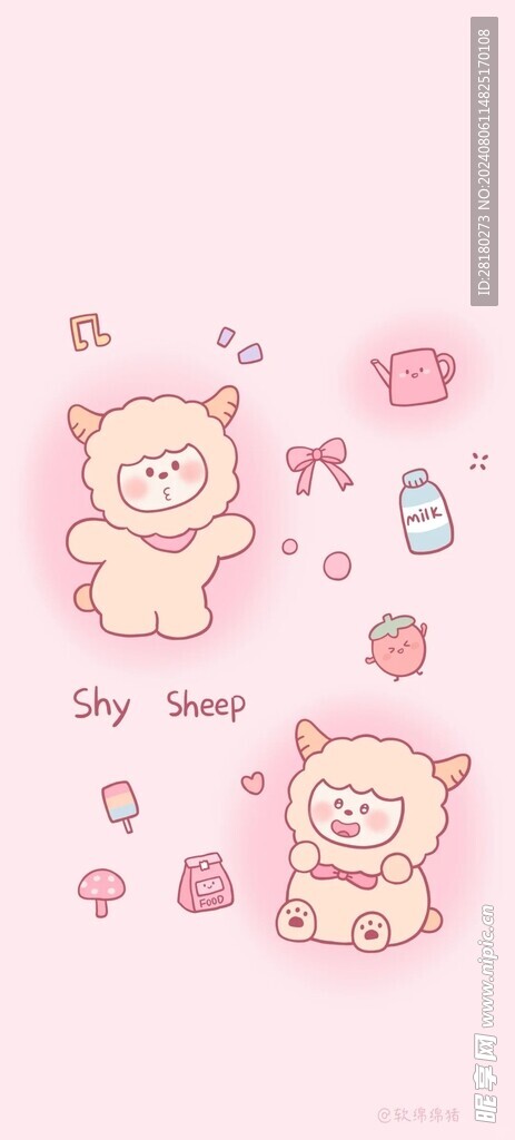 可爱卡通图案  