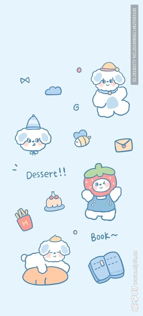 可爱卡通图案 