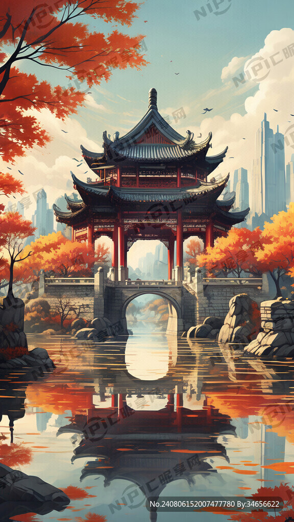 杭州拱宸桥秋天