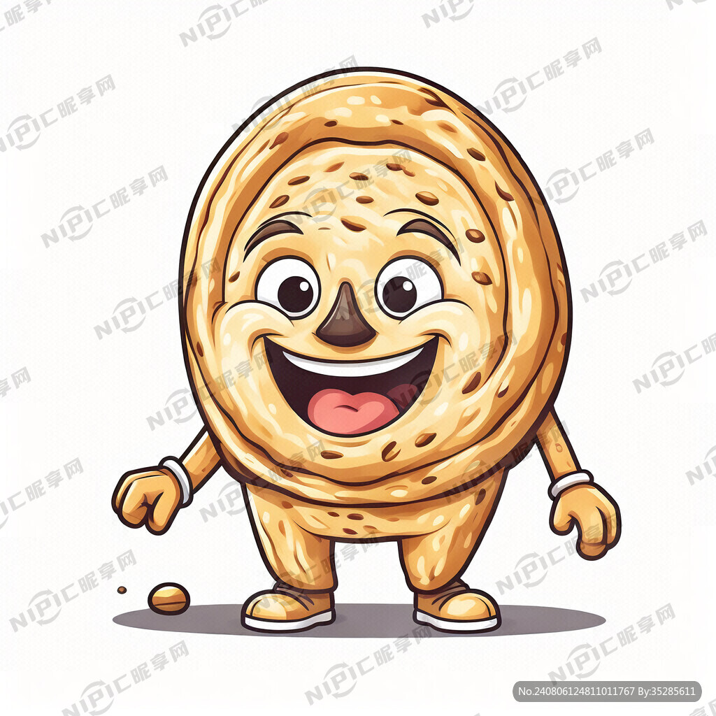 卡通 插画人物 馕