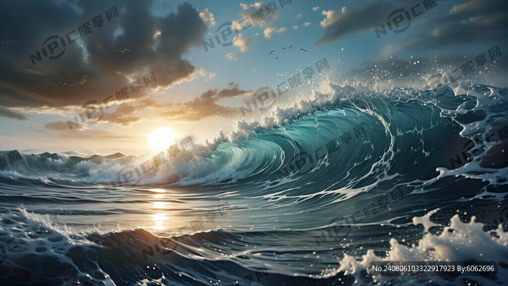 AI创作图海浪nipic.com-昵图网