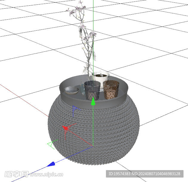 C4D模型 茶几