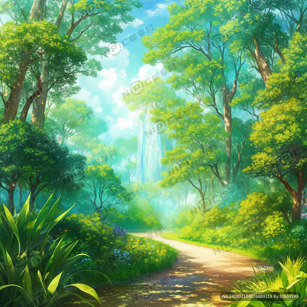 热带丛林 炫彩 梦幻 晶莹剔透