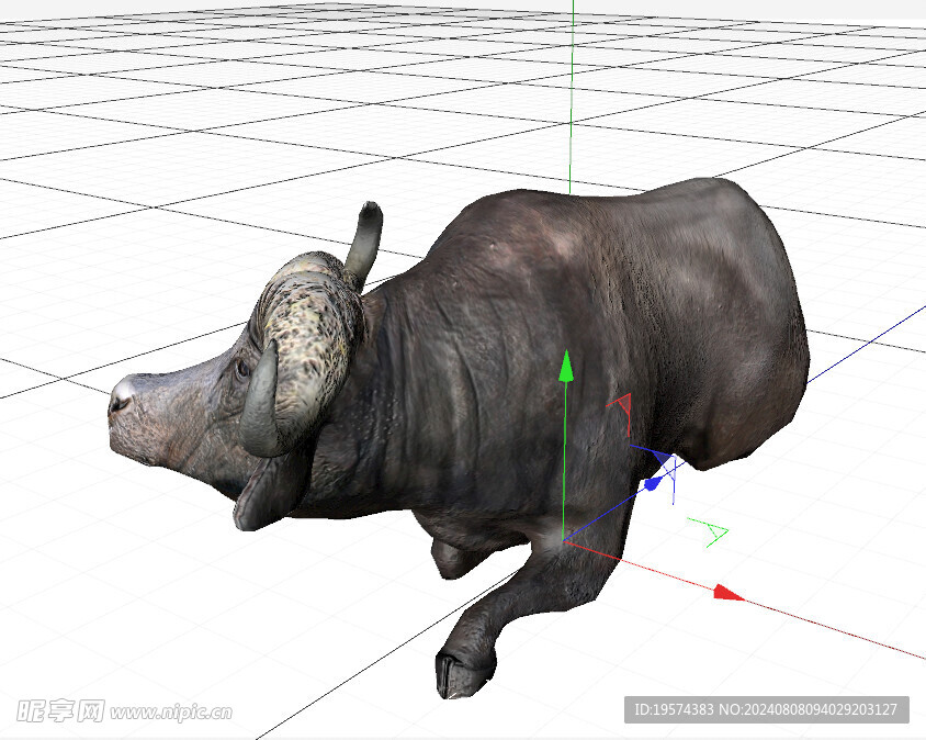 C4D模型 牛