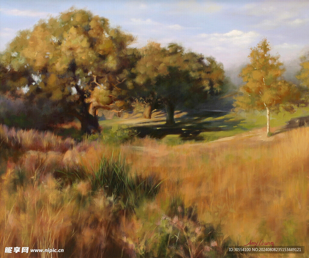 风景油画图片