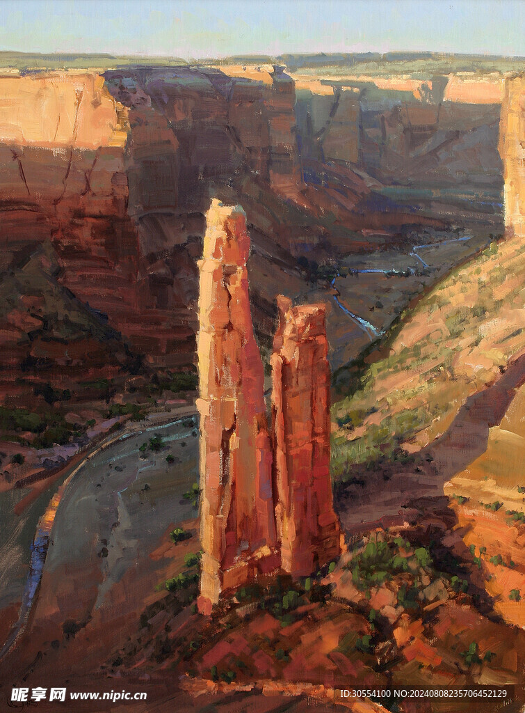 高清风景油画图片