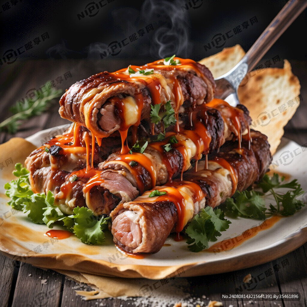 烤芝士牛肉卷