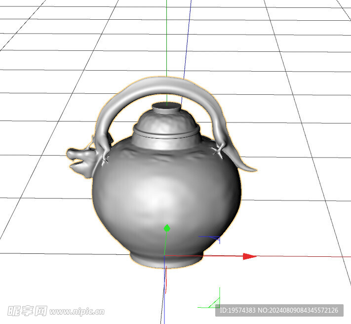 C4D模型 茶壶 