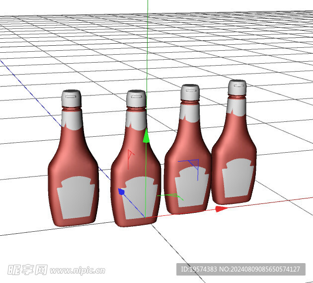 C4D模型 番茄酱 