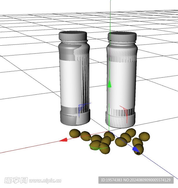 C4D模型 调料罐
