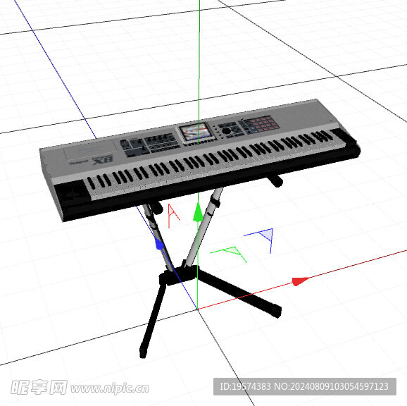 C4D模型 电子琴