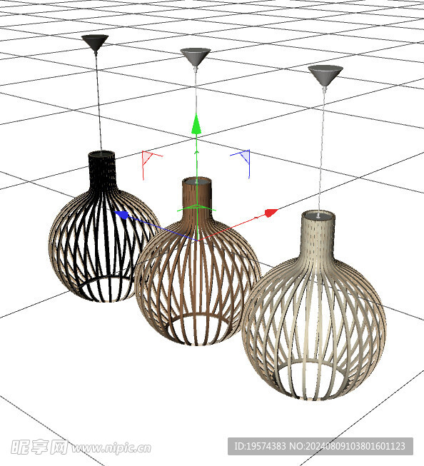 C4D模型 吊灯