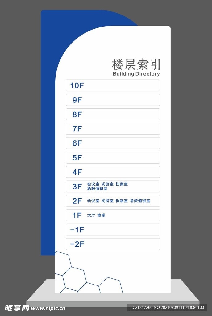 楼层索引指引牌