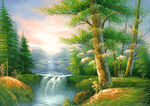 高清风景油画图片