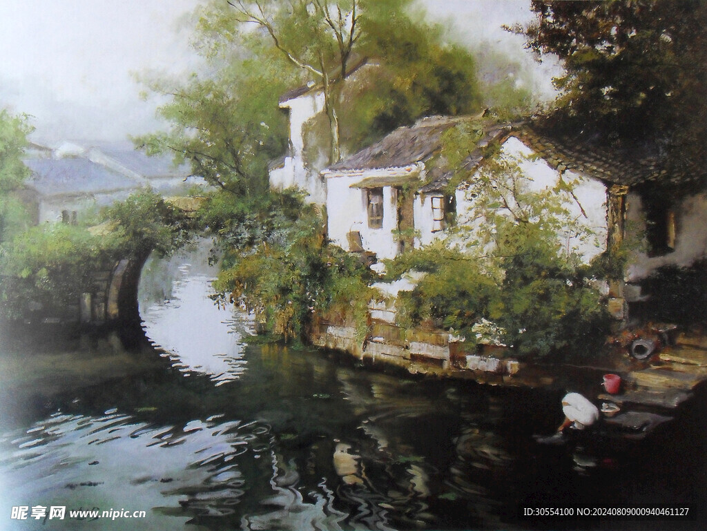 高清风景油画图片