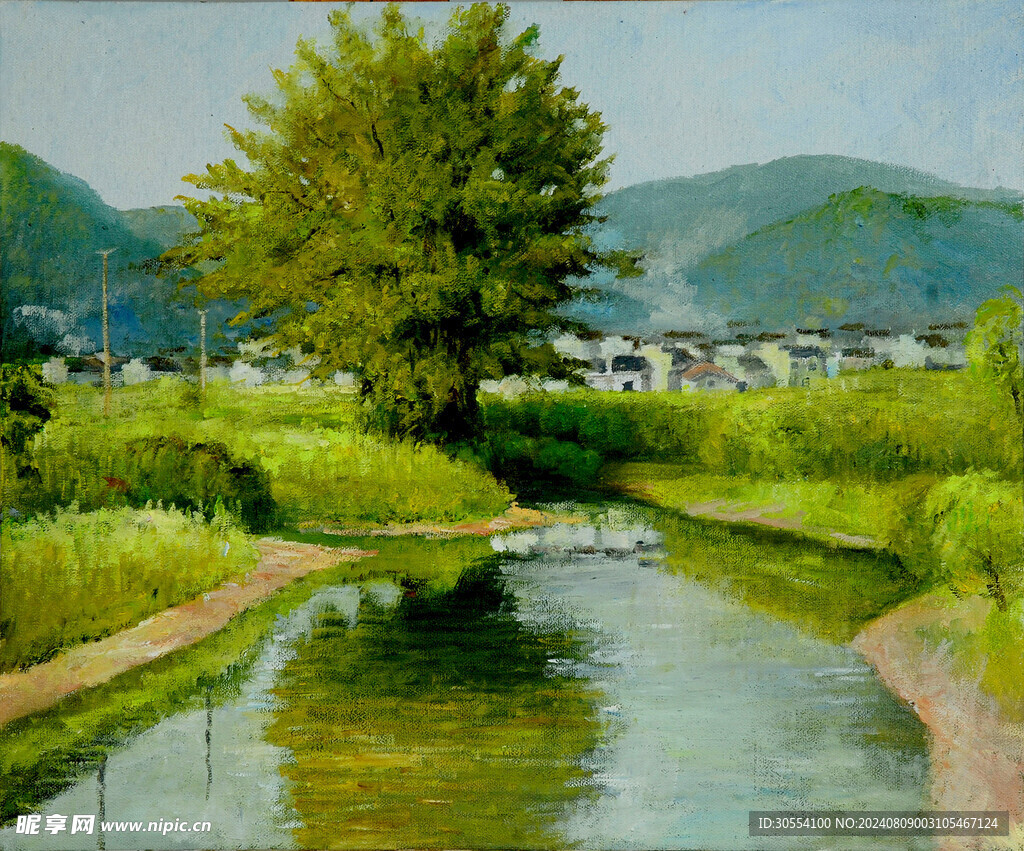 风景油画图片