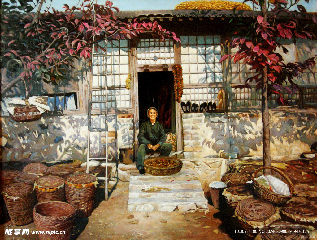 高清风景油画图片