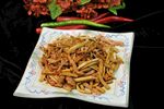 茶树菇炒牛肉