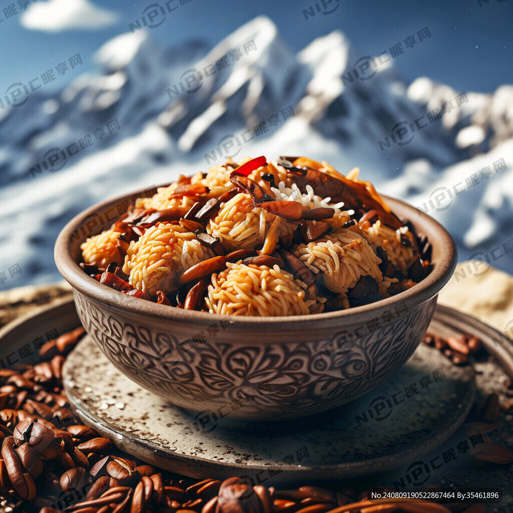 土锅菌丝炒饭 咖啡垫底