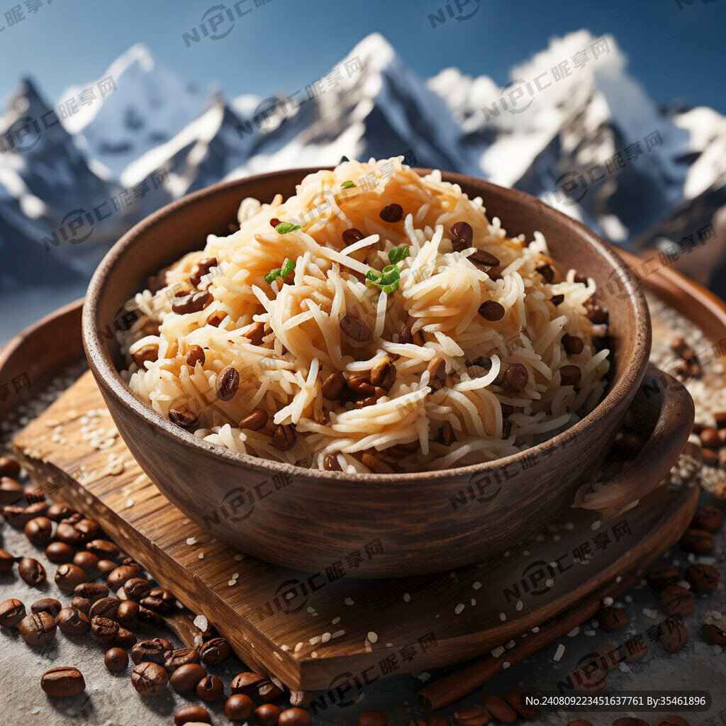 土锅云腿丝炒饭 咖啡豆垫底