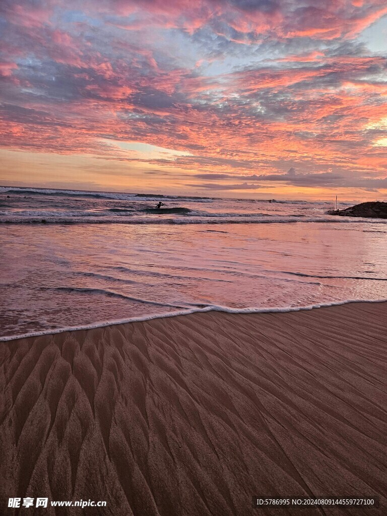 海边日落