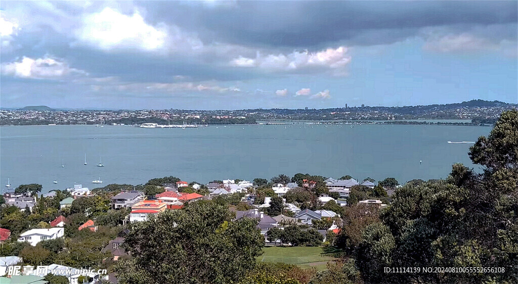 奥克兰城市海边风景