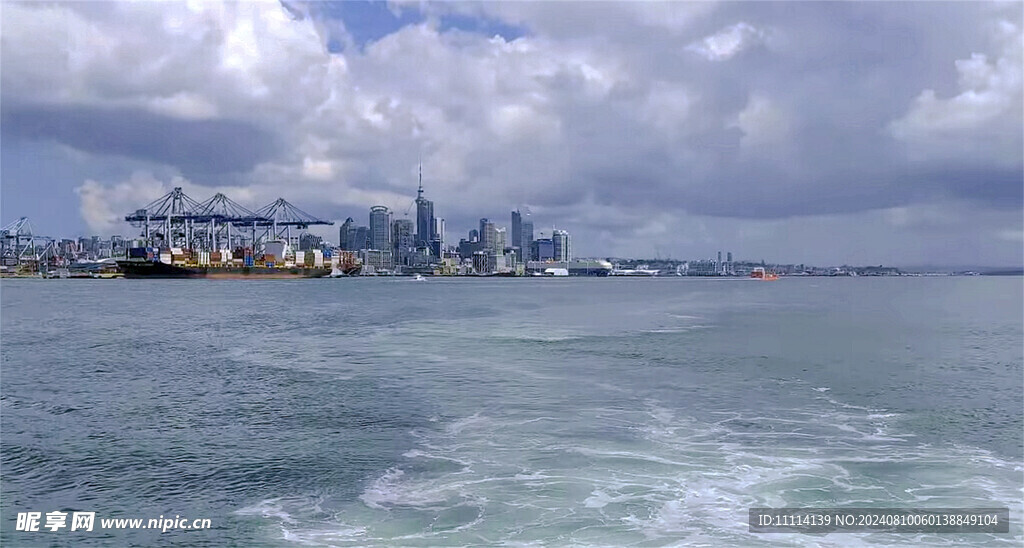 奥克兰城市海滨风景