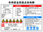 车间安全风险点告知牌