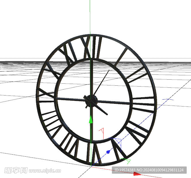 C4D模型 钟表