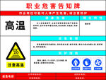 高温职业危害告知牌