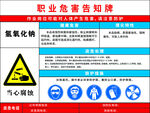 氢氧化钠职业危害告知牌