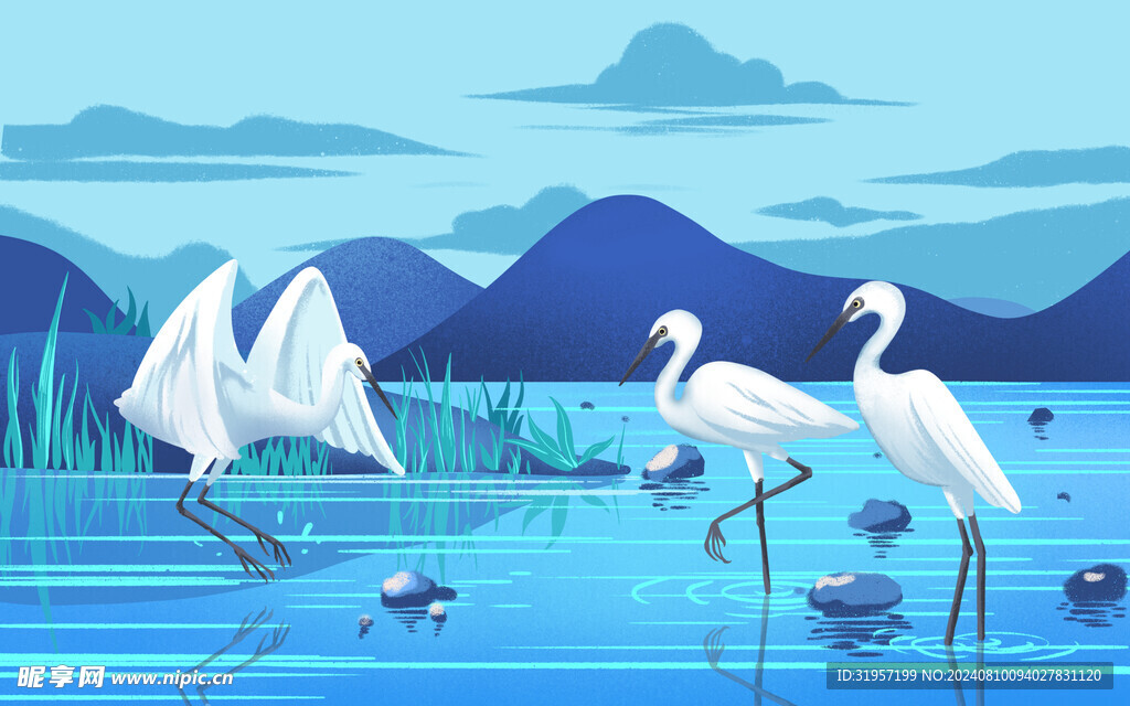二十四节气白露插画