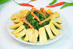 虾干仔竹拌菠菜