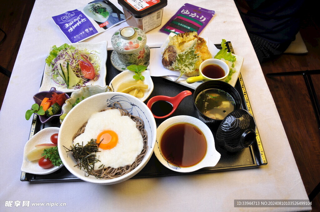 山药泥荞麦面 天妇罗定食