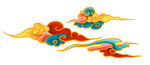 中国风祥云云纹节日元素