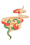 中国风祥云纹理节日元素