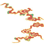 中国风祥云纹理节日元素
