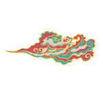 中国风祥云纹理节日元素