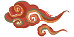 中国风祥云纹理节日元素
