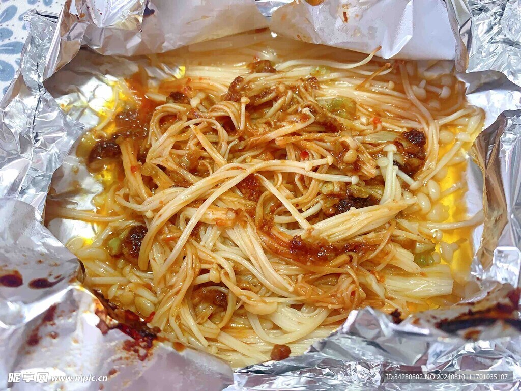 烧烤金针菇